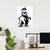 スパンキングタイムポップ・アートのアート ポスター (ホームオフィス)