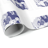 スパンキングヴィンテージクリスマスラッピング紙 ラッピングペーパー (ロールコーナー)