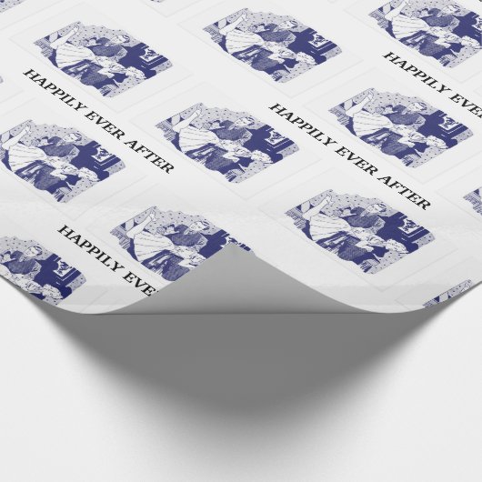 スパンキ結婚ングのギフト包装紙 ラッピングペーパー (角)