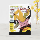 スパンクロックのグリーティングカード カード (黄色い花)