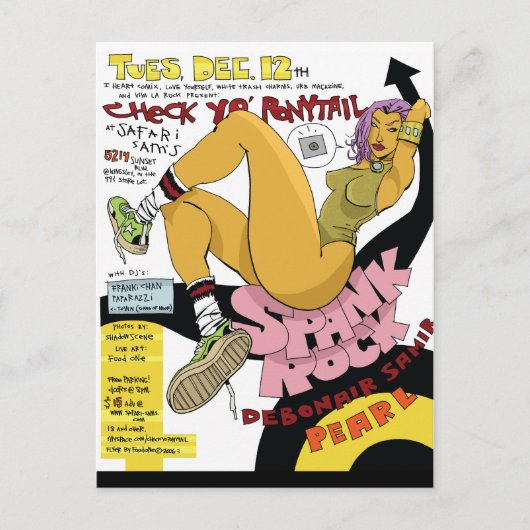 スパンクロックはがき ポストカード (正面)