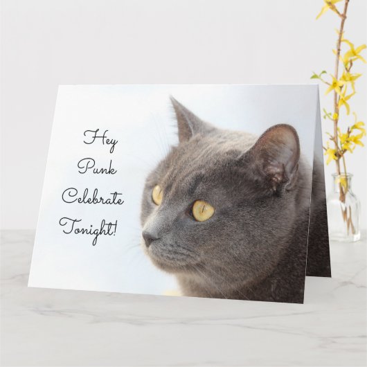 スパンク付きパンク カード (黄色い花)