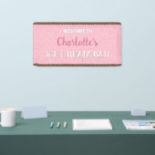 スパンコールとピンクのアイスクリーム 横断幕 (トレードショー)