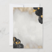 スパンコールドレス、ブラックバタフライローズのキンセアニエラ 招待状 (裏面)