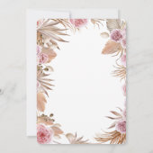 スパンコールドレス ボーホー フラワー キンセアニエラ 招待状 (裏面)