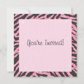 スパンコール輝くローラースケートパーティー招待状 招待状 (裏面)