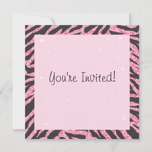 スパンコール輝くローラースケートパーティー招待状 招待状 (裏面)