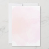 スパンコール ドーナツ ベイビーシャワー ピンク ガール ベイビーシャワー 招待状 (裏面)