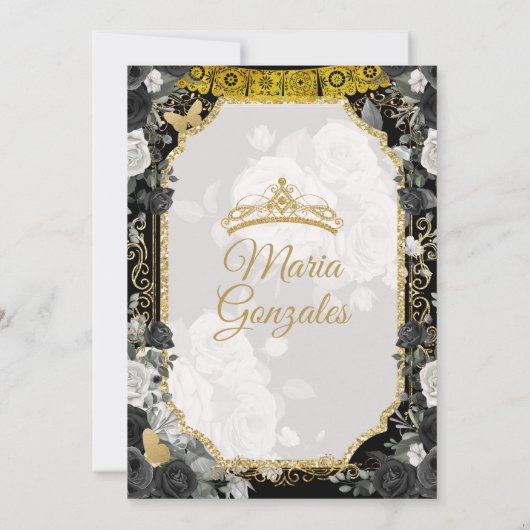 スパンシガールスウィート16th誕生日招待状 招待状 (裏面)