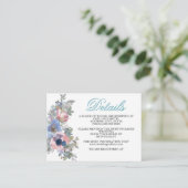 スパンシュガー結婚ブルーEncの柔らかいセットから エンクロージャーカード (スタンド正面)