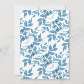 スパンシュガー & スカイダイバー ブルー ウェディング リハーサル 招待状 (裏面)