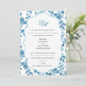 スパンシュガー & スカイダイバー ブルー ウェディング リハーサル 招待状 (スタンド正面)