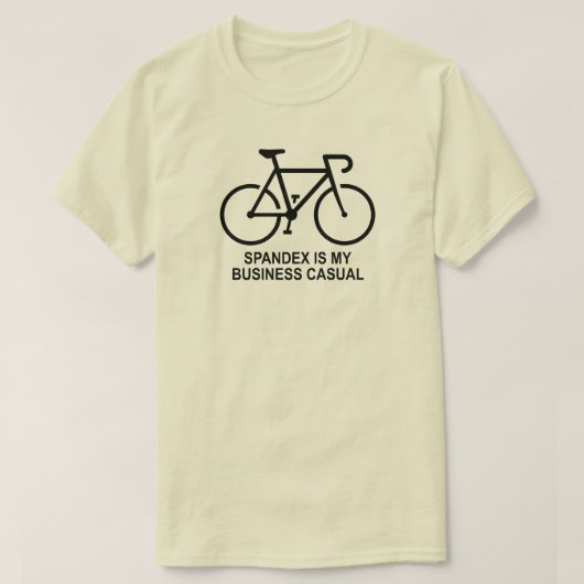 スパンデックスが私のビジネスカジュアルな自転車ライフ Tシャツ (デザイン正面)