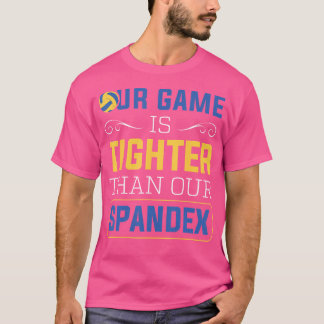 スパンデックススポーツゲームビーチバレーボール Tシャツ
