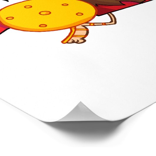 スパーおもしろいタングラディエランニングーター ポスター (角)