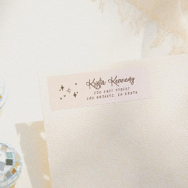 スパーお洒落クレスとハート差出人住所 ラベル