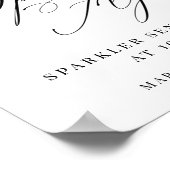 スパーエレガントクモダンラーがサインを結婚送信 ポスター (角)