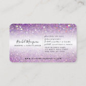 スパーエレガントクリー薄紫パープルグリッター 名刺 (裏面)