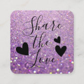 スパーエレガントクリー薄紫パープルグリッター 紹介カード (正面)