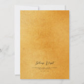 スパーエレガントクリー金ゴールドグリッターフォイルシック結婚ズInv 招待状 (裏面)