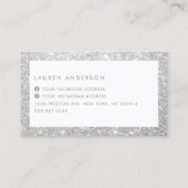 スパーエレガントクルアンドシャインシルバーグリッターサロン 名刺 (裏面)