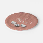 スパーエレガントクルガーリーサイコロブンコパーティー ペーパープレート (アングル)