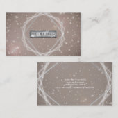 スパーエレガントクル幾何モダングラムシック 名刺 (正面/裏面)