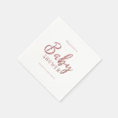 スパーカスタマイズクルバラ金ゴールドグリッターベビーシャワー スタンダードカクテルナプキン (角)