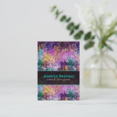 スパーカラフルクレス&ディスコグリッターパターン 名刺 (スタンド正面)