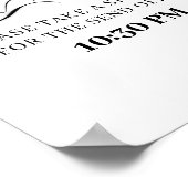 スパーカーが時間結婚のサインを送る ポスター (角)