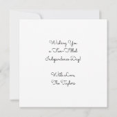 スパーカーで楽しい4人目の子どもパーソナライズされた カード (裏面)