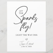 スパーカーはスパークスフライ白黒をオフに送信 (正面)