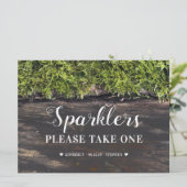 スパーカー素朴ズの結婚テーブルカード 招待状 (スタンド正面)