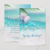 スパーキングオーシャンウォーターズ ブライダルシャワー 招待状 (正面/裏面)