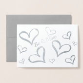 スパーキングハーツバレンタイン 箔カード (封筒付き正面)