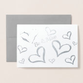 スパーキングハーツバレンタイン 箔カード (封筒付き正面)