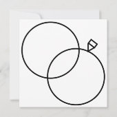 スパーキングホワイトフラワーズウェディング セーブザデート (裏面)