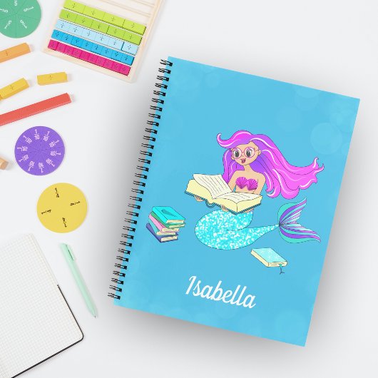 スパーキングマーメイドの眼鏡の名前を読んで ノートブック