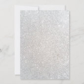 スパーキング・グリッター ホワイトパーティー招待状 招待状 (裏面)