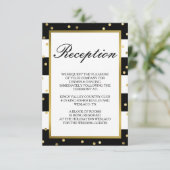 スパーキング ストライプス | エレガントな結婚式の披露宴 エンクロージャーカード (スタンド正面)