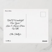 スパーキング・マジカル・クリスマス・ウィッシューズ 写真 箔シーズンポストカード (裏面)