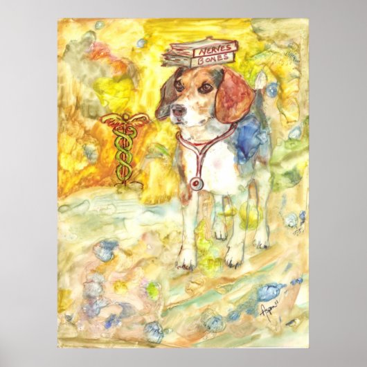 スパーキーは医学部のポスターに行く ポスター (正面)