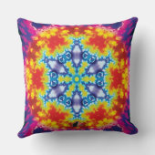 スパーキー万華鏡のように千変万化するパターン枕 クッション (裏面)