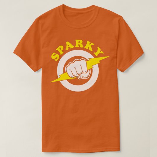 スパーキー電気技師スパーキー Tシャツ (デザイン正面)