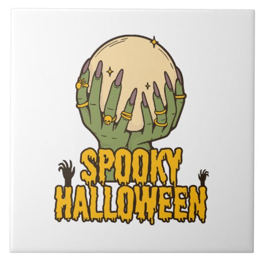 スパーキー ハロウィン タイル (正面)