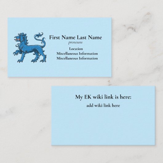 スパーキー 名刺 (正面/裏面)