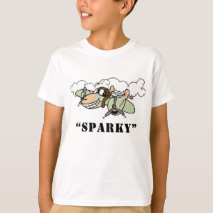 「スパーキー」漫画P-38独占的デザイン Tシャツ