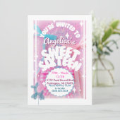 スパークすごいリーSweet sixteen誕生日パーティー招待状 招待状 (スタンド正面)