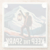 スパークをキープ ガラスコースター (裏面)