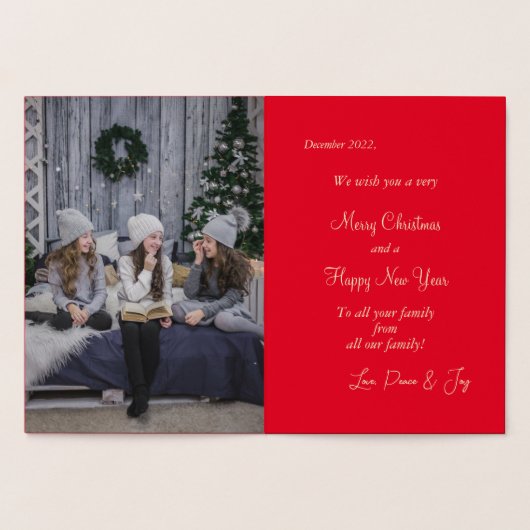 スパークエレガントグラムゴールデンクリスマスツリー実在 箔カード (内部)